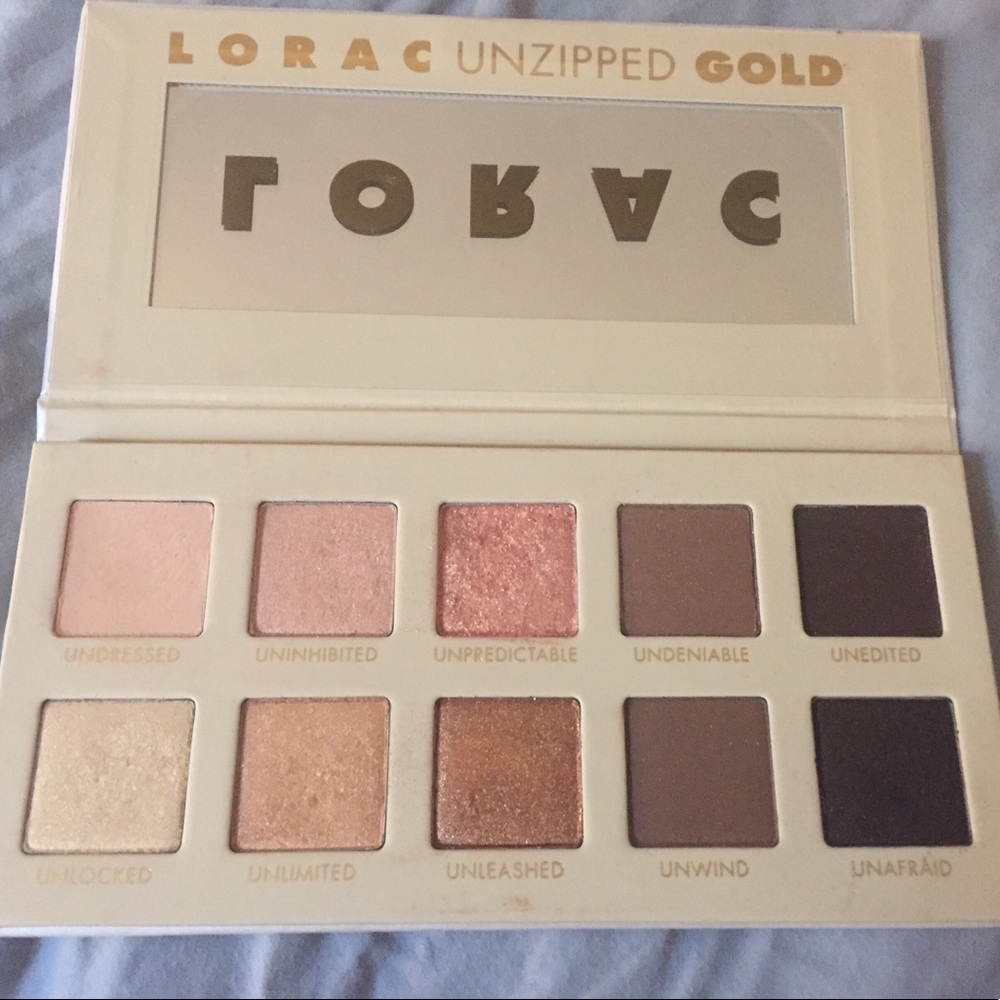 Lorac Gold  Unzipped Eye Shadow Palette